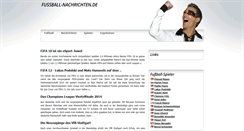 Desktop Screenshot of fussball-nachrichten.de